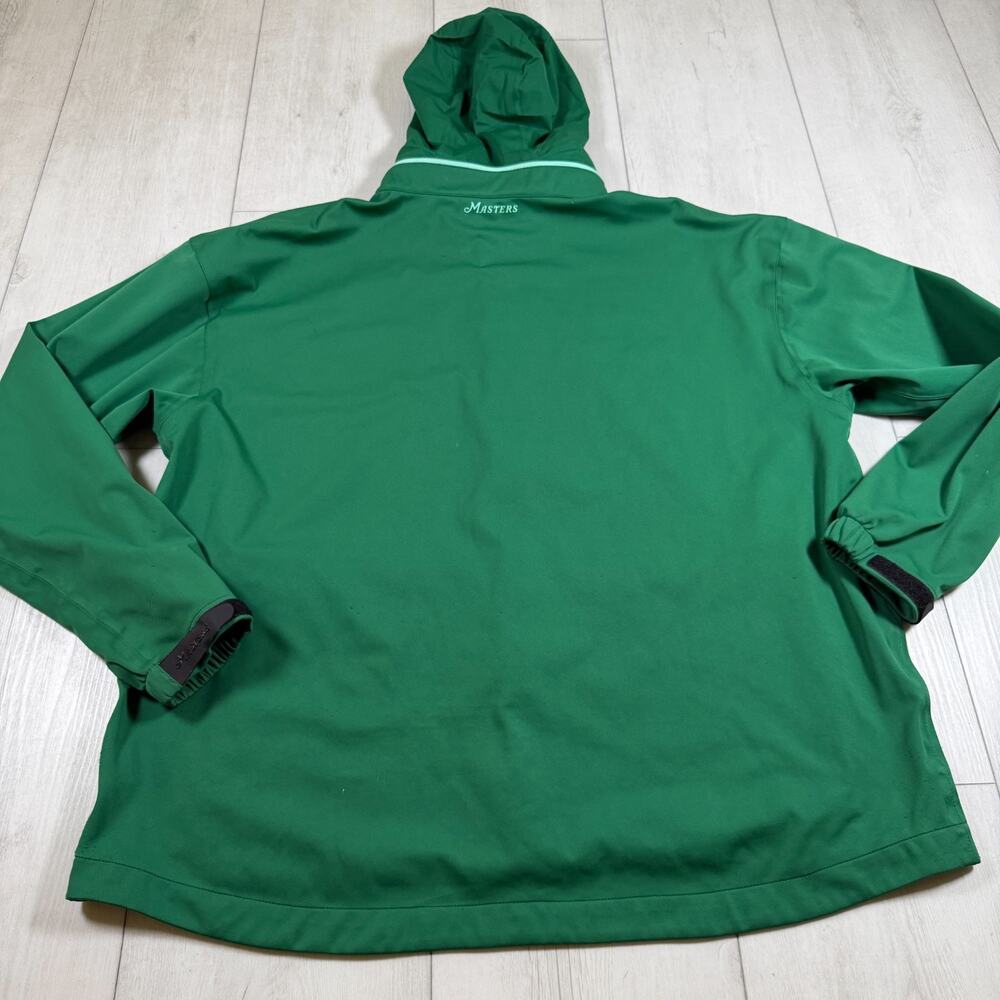 Masters Tournament Tech Green Golf Zip Up Jacket Packable Hood Men's XXL - Picture 3 of 11